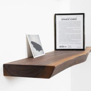 Schwebendes Wandregal Nussbaum