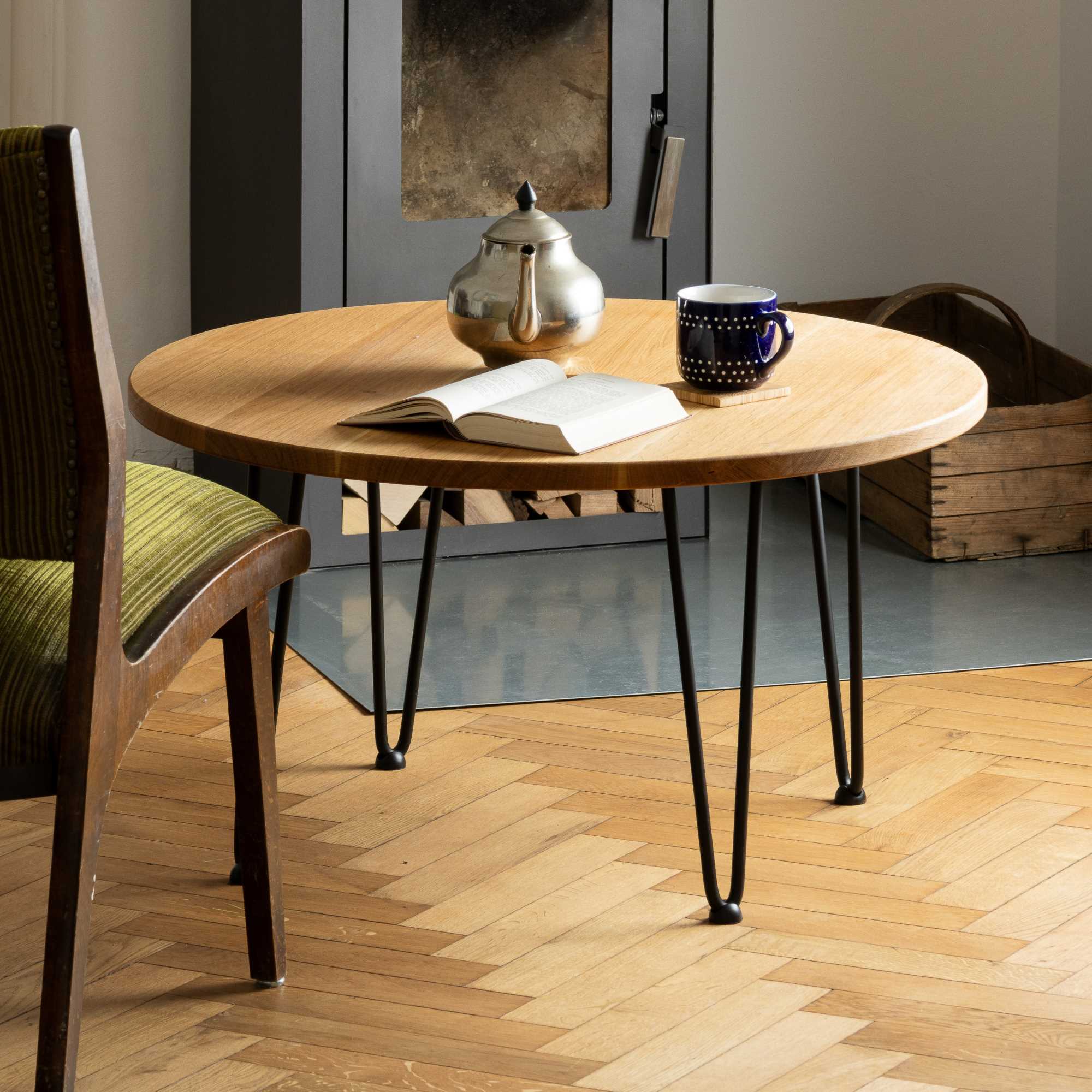 Runder Couchtisch Eiche