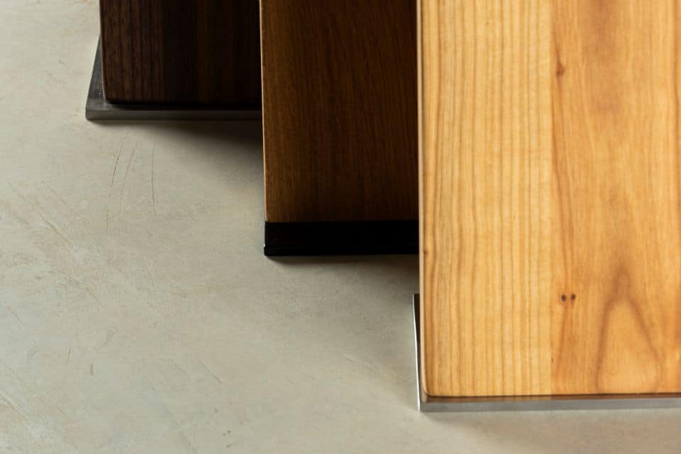 Magnetische Messerblöcke in verschiedenen Holzarten