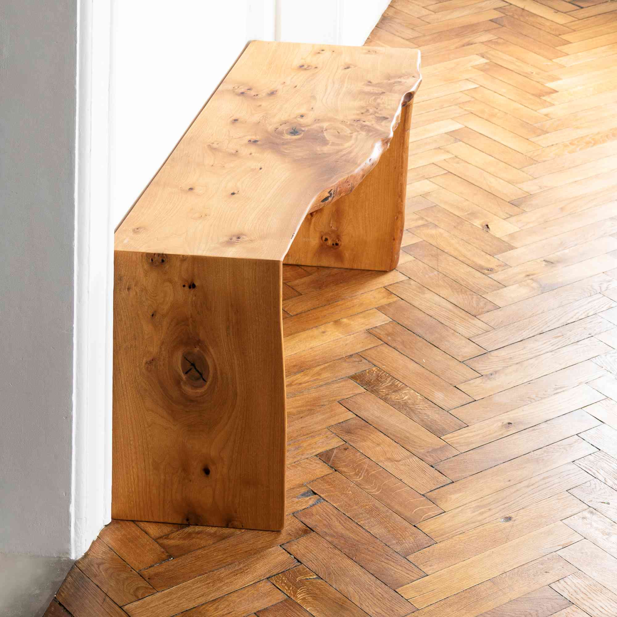 Holzbank Rüster mit Baumkante